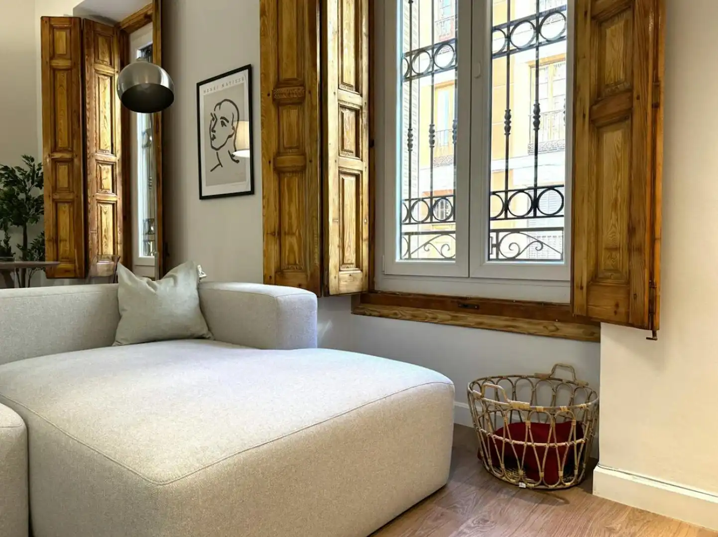 Wohnzimmer von Wohnung zur Miete in Madrid mit Klimaanlage, Heizung und Möbliert