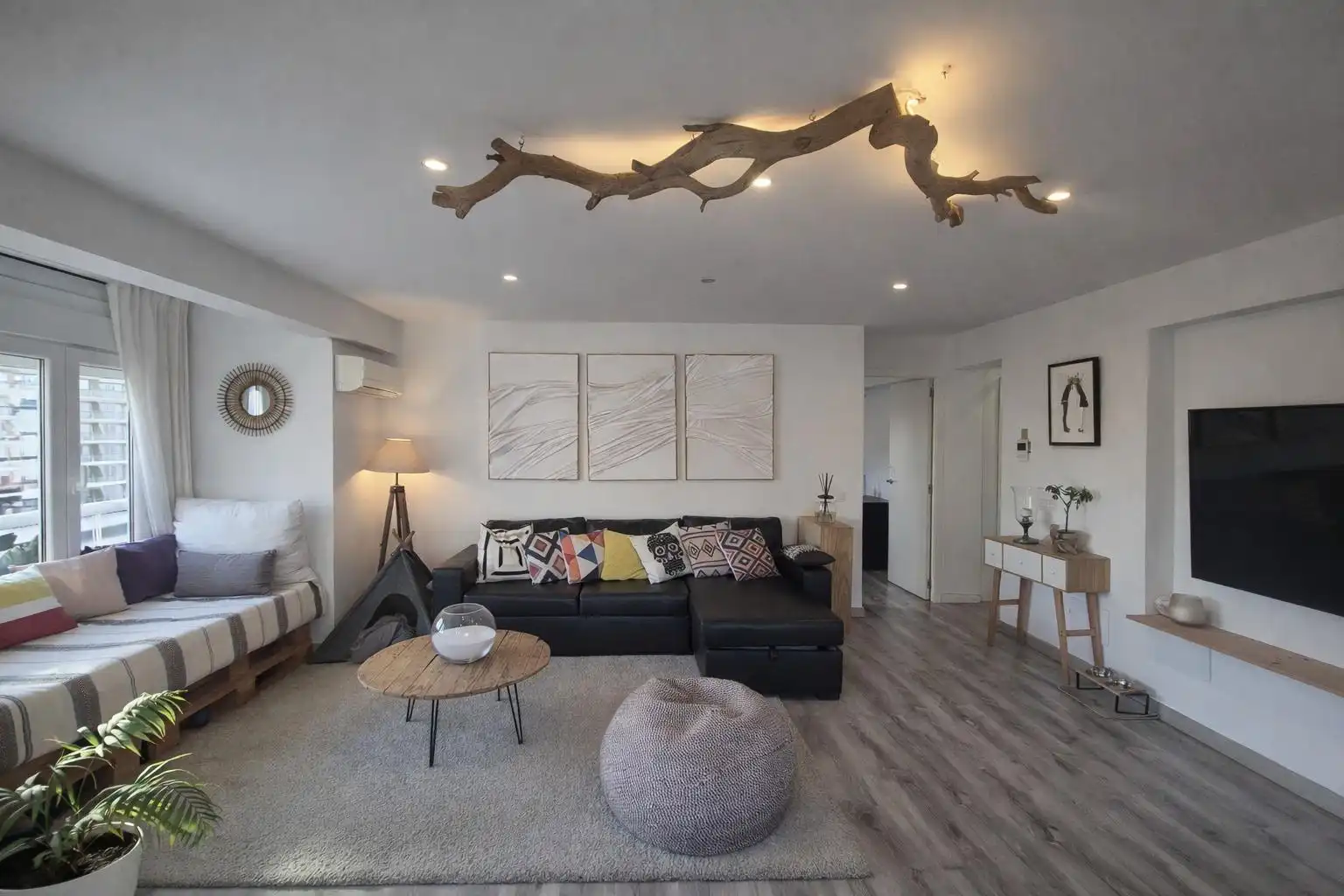 Living room of Flat for sale in  Palma de Mallorca  with Air Conditioner, Washing machine and Balcony