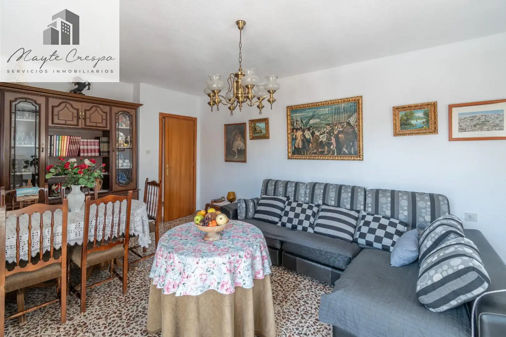 Sala d'estar de Casa o xalet en venda en Atarfe amb Aire condicionat, Terrassa i Traster