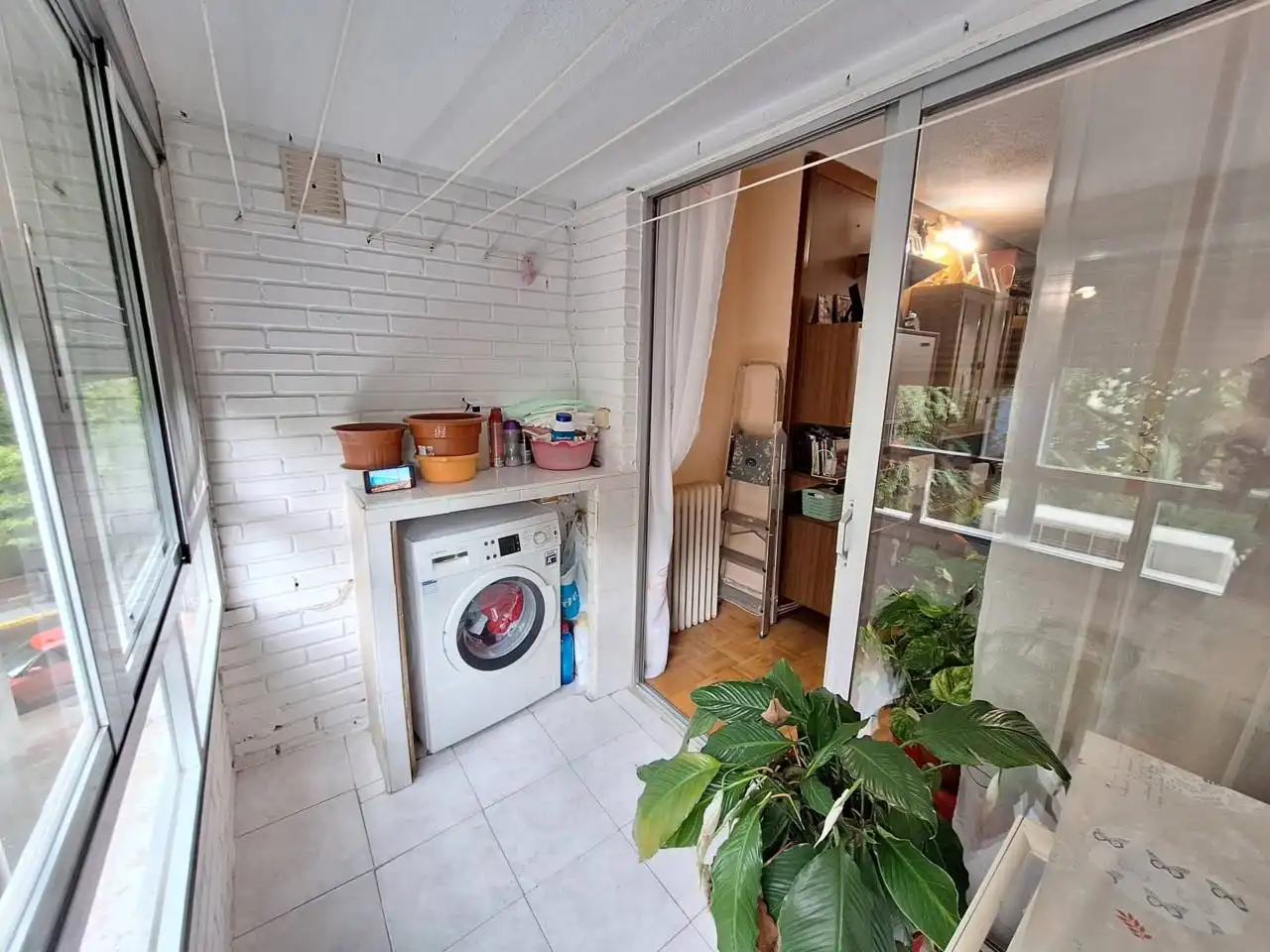 Balcony of Flat for sale in Fuenlabrada  with Air Conditioner, Heating and Parquet flooring