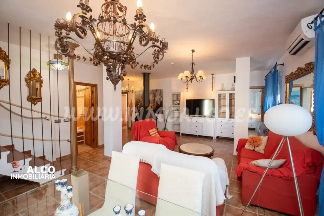 Living room of Houses for sale in Torrox  with Air Conditioner, Terrace and Swimming Pool