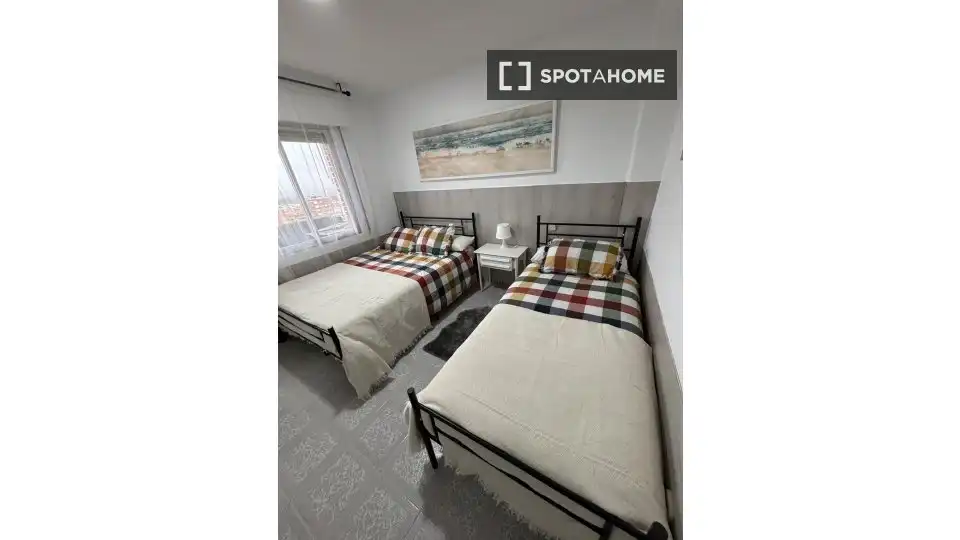 Bedroom of Flat for rent in Madrid  with Air Conditioner, Heating and Furnished