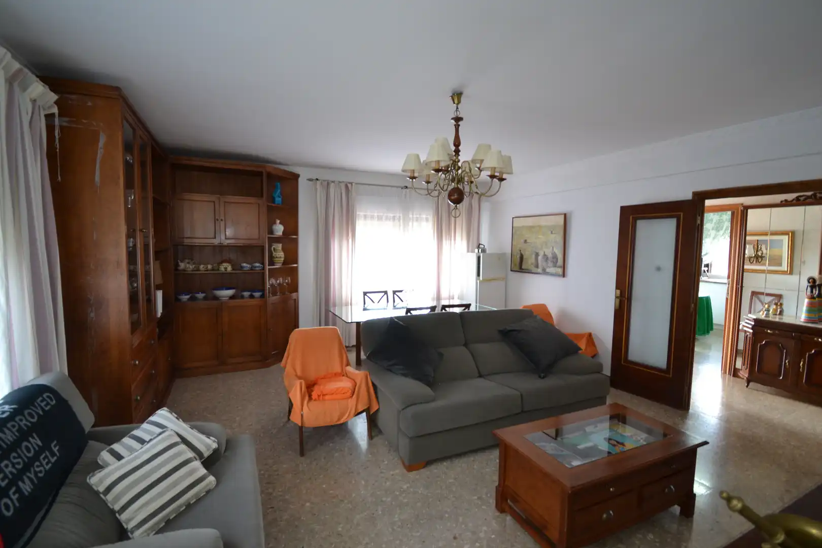 Sala de estar de Casa o chalet en venta en Villar del Pedroso con Aire acondicionado, Calefacción y Jardín privado