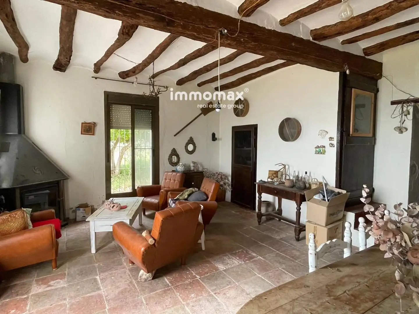 Sala de estar de Casa o chalet en venta en Xerta con Trastero, Piscina y Amueblado