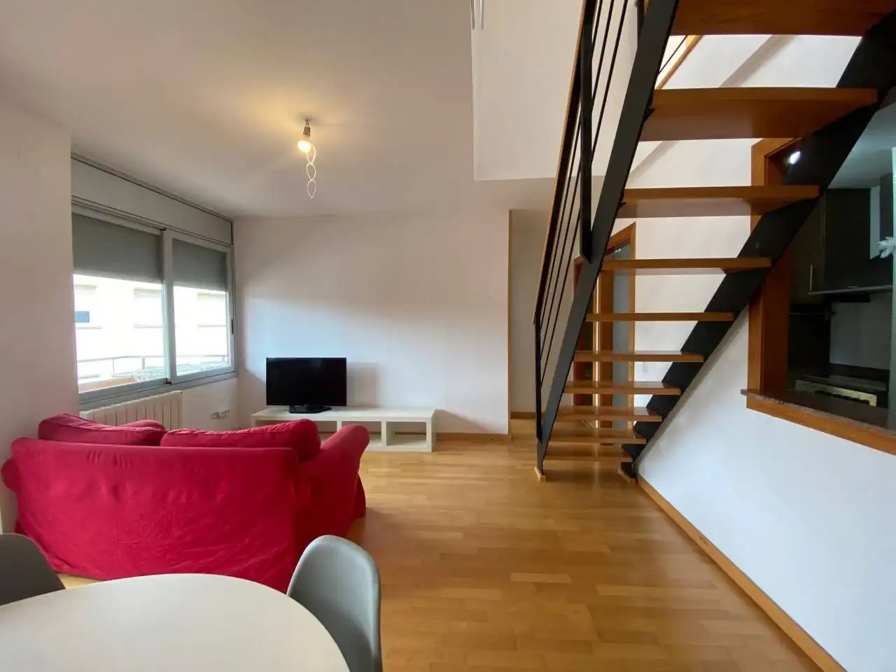 Sala de estar de Piso en venta en Sant Quintí de Mediona con Calefacción, Parquet y Terraza