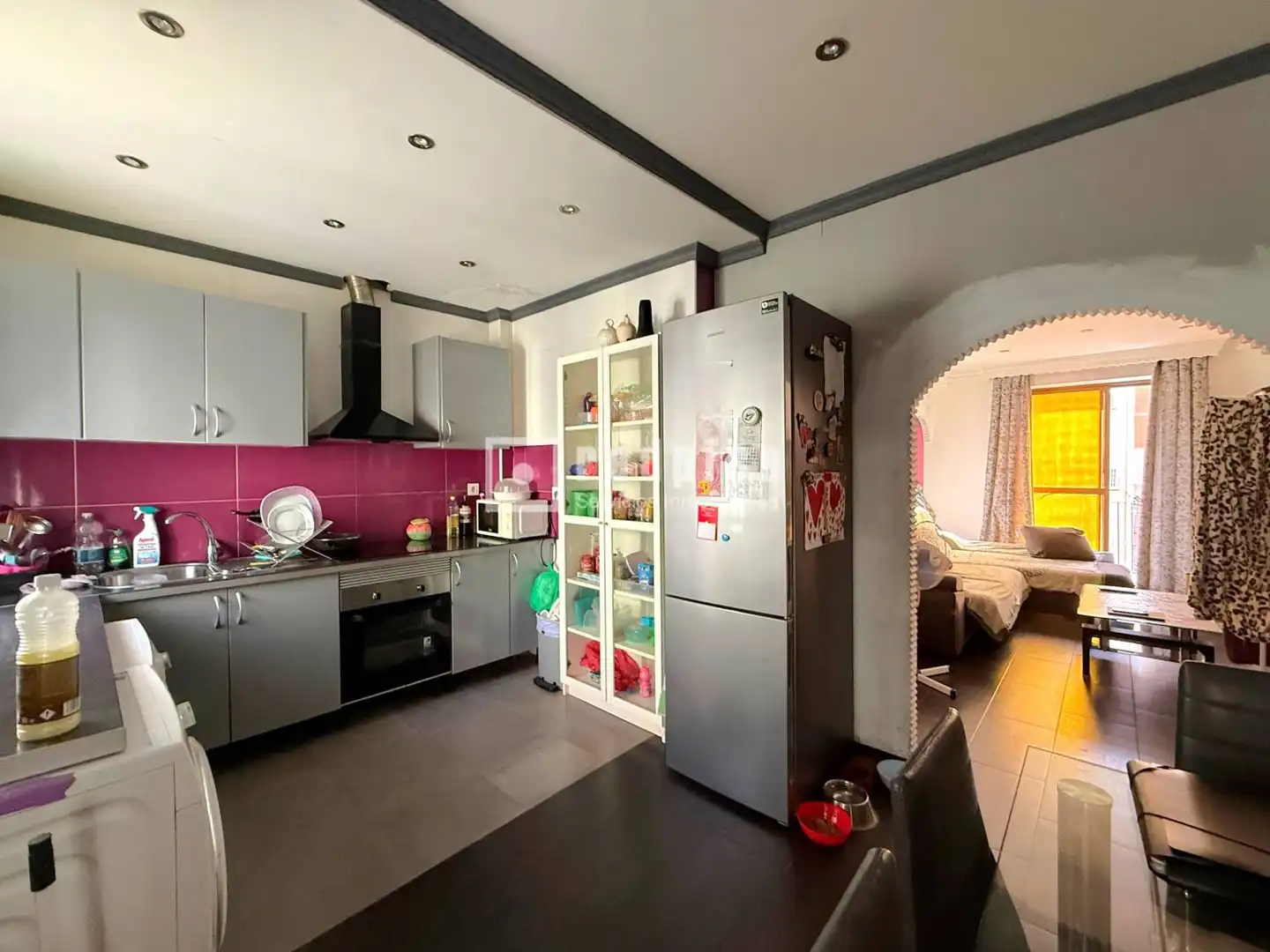 Kitchen of Flat for sale in Málaga  with Heating, Terrace and Furnished