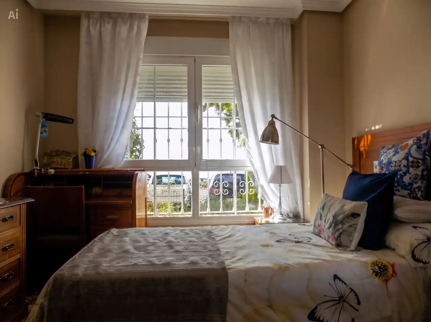 Schlafzimmer von Wohnung zur Miete in Benalmádena mit Klimaanlage, Heizung und Möbliert