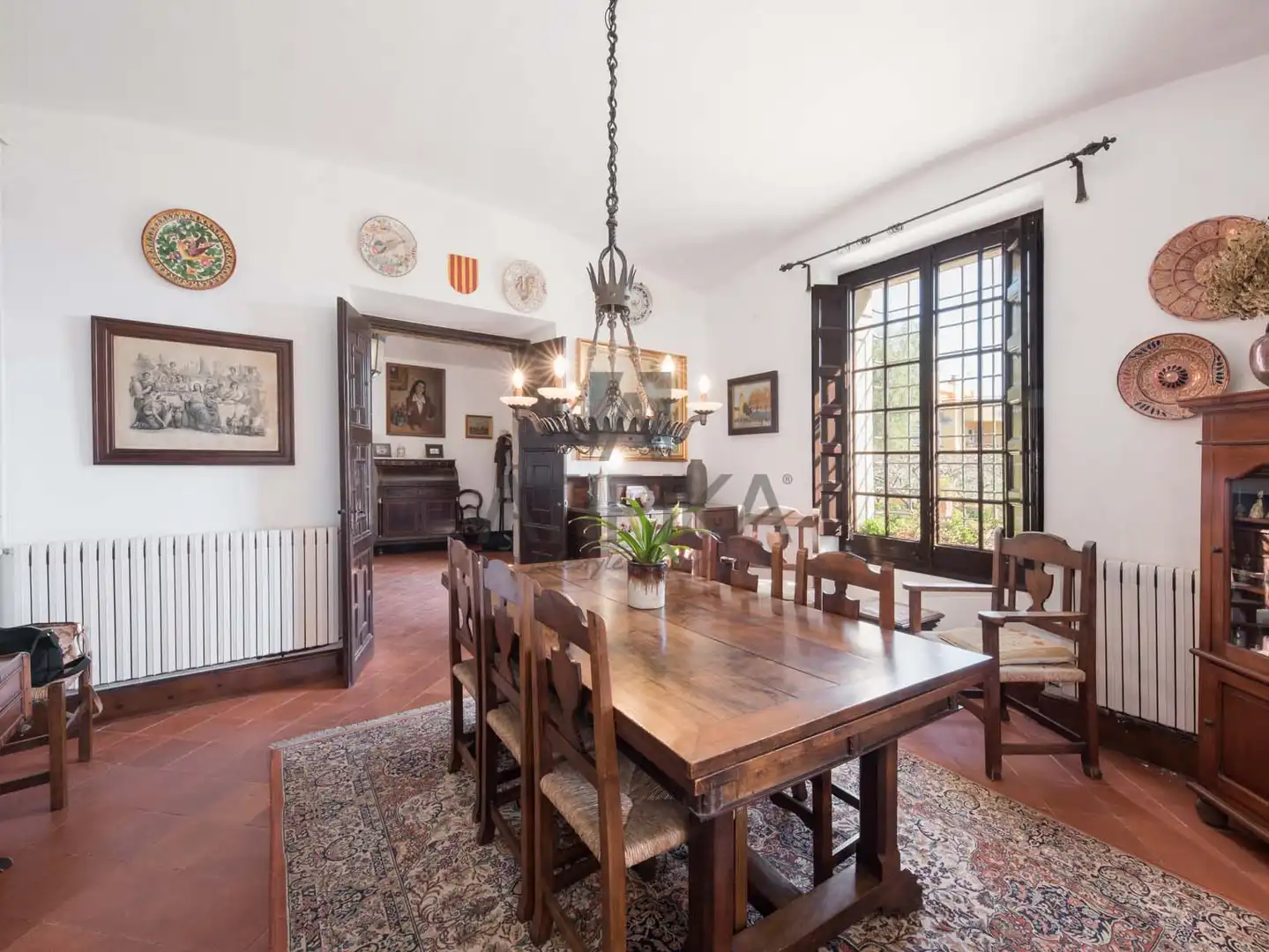 Comedor de Finca rústica en venta en Cabrera de Mar con Calefacción, Terraza y Trastero