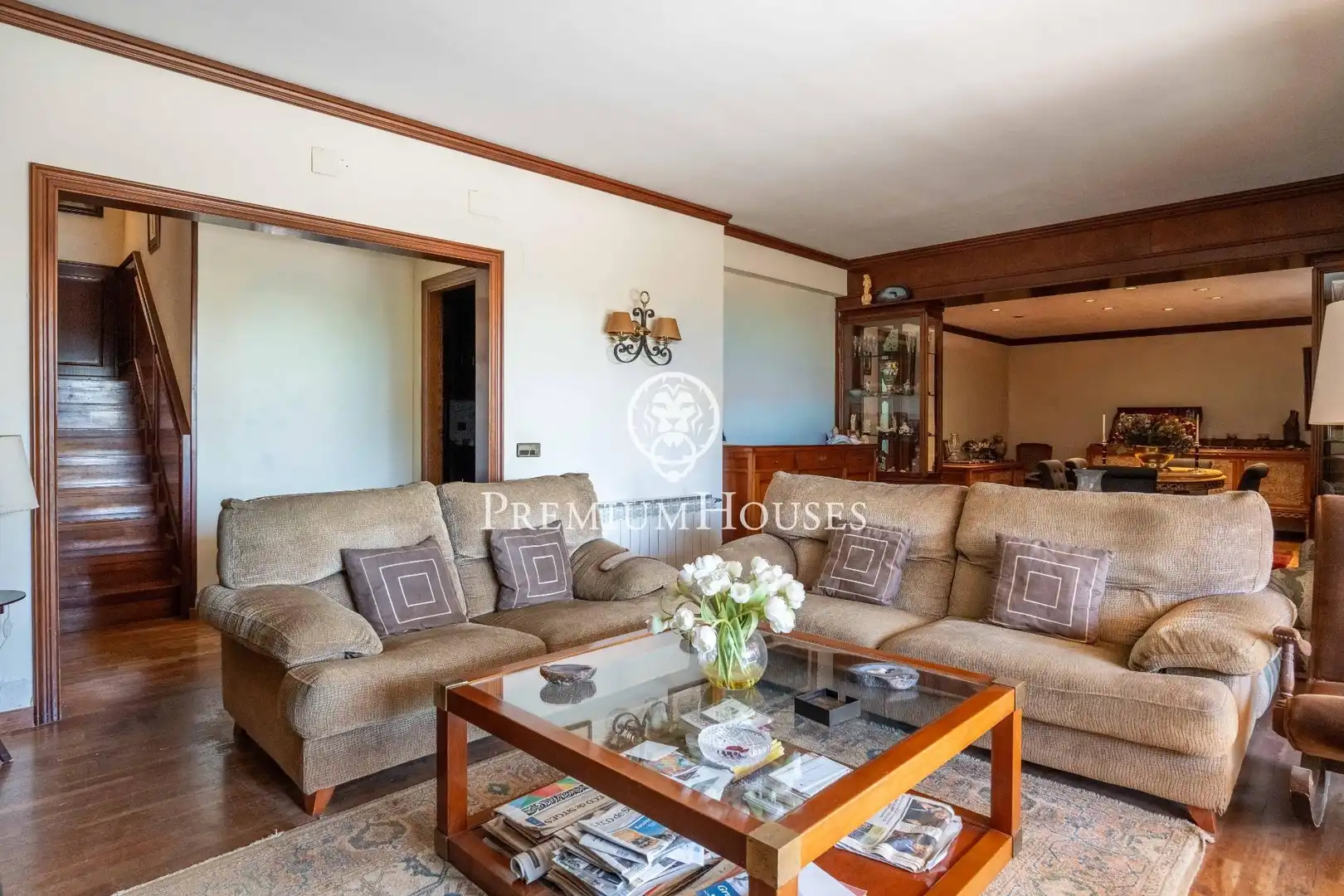 Sala d'estar de Casa o xalet en venda en Sitges amb Aire condicionat, Calefacció i Jardí privat