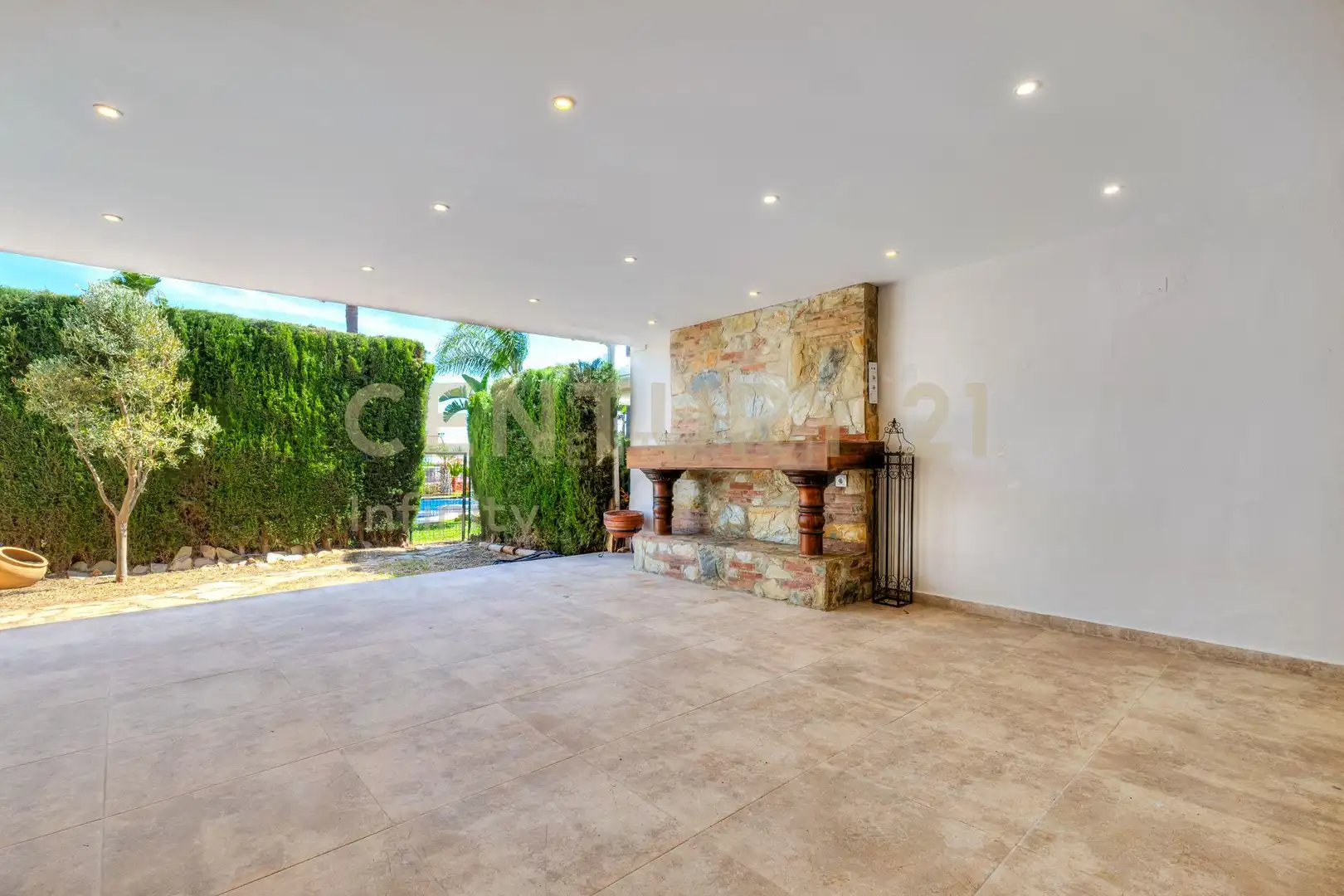 Jardín de Apartamento en venta en Mijas con Aire acondicionado, Jardín privado y Piscina