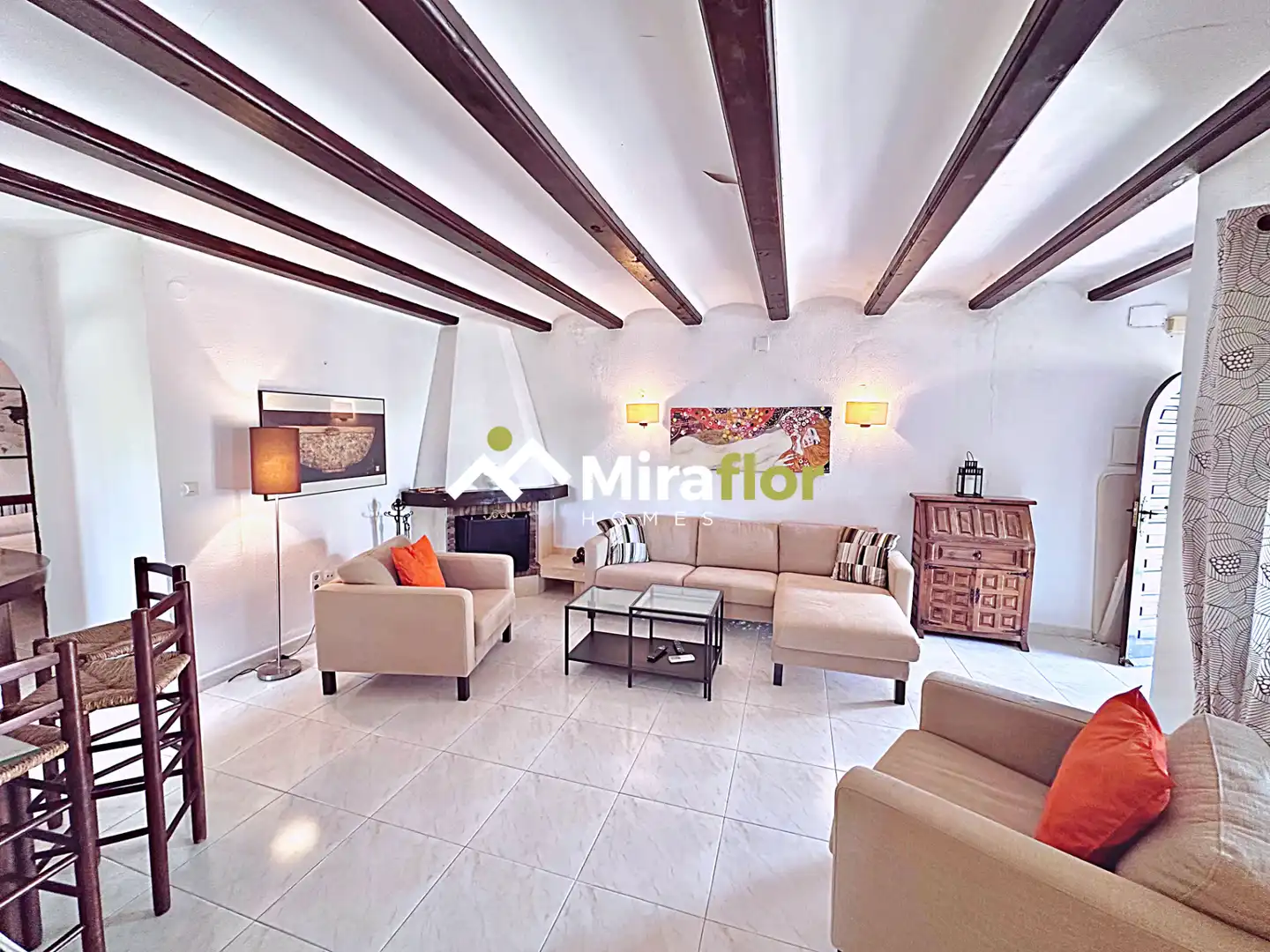 Sala de estar de Casa o chalet en venta en Els Poblets con Aire acondicionado, Jardín privado y Terraza