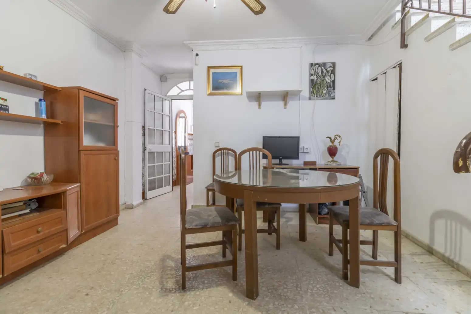 Esszimmer von Einfamilien-Reihenhaus zum Verkauf in Sevilla mit Terrasse, Abstellraum und Balkon
