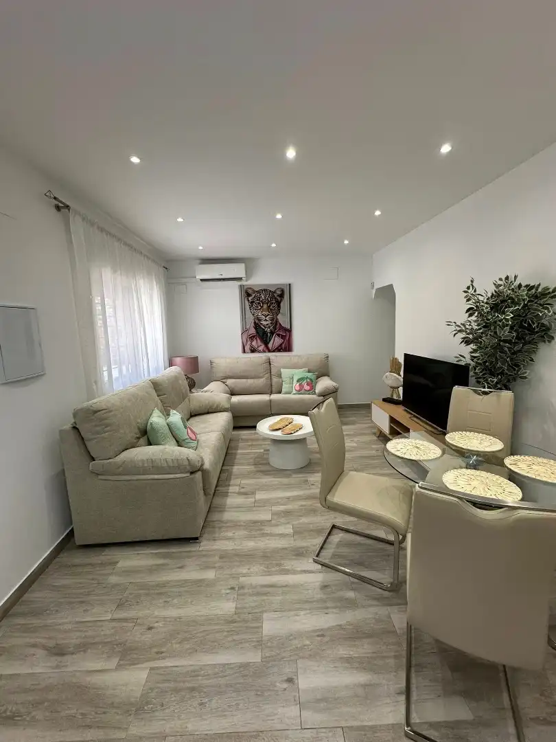 Sala de estar de Piso de alquiler en Fuengirola con Aire acondicionado, Calefacción y Amueblado