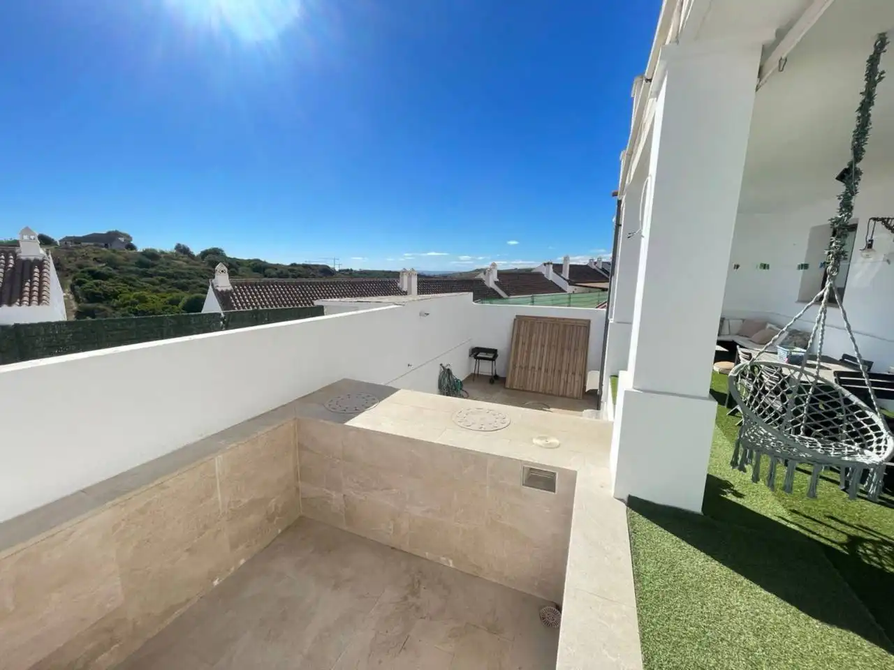Terraza de Casa adosada en venta en Casares con Jardín privado, Terraza y Piscina