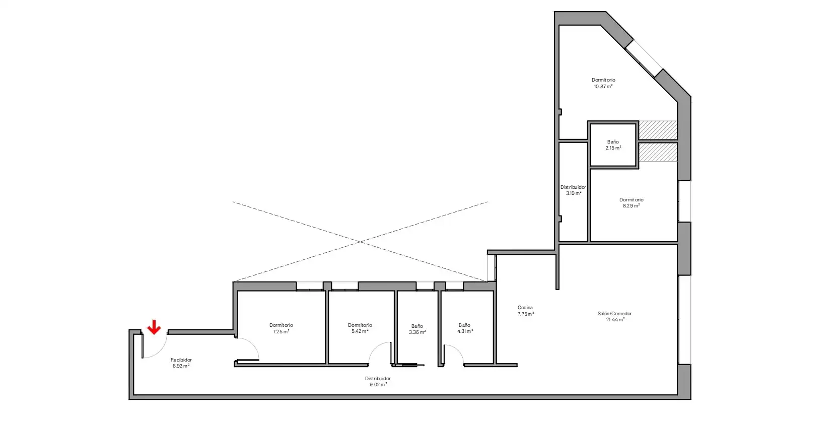 Wohnung zur Miete in Madrid mit Heizung, Parkett und Möbliert