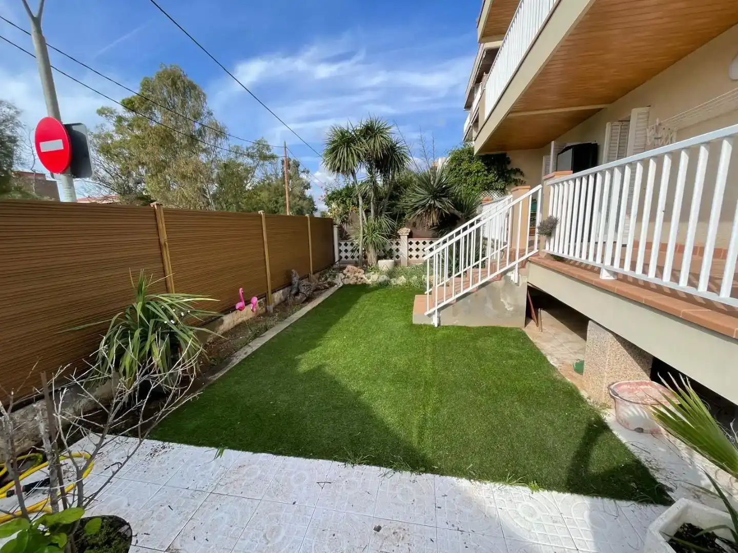 Terrace of Flat for sale in Vilanova i la Geltrú  with Air Conditioner, Swimming Pool and Balcony