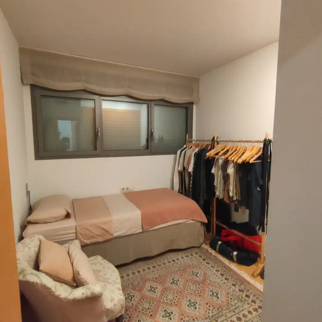 Schlafzimmer von Wohnung zur Miete in Sant Cugat del Vallès mit Klimaanlage, Parkett und Terrasse