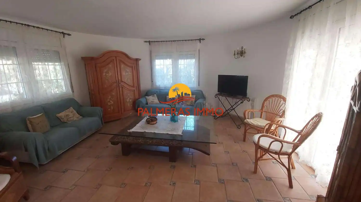 Sala de estar de Casa o chalet en venta en L'Ametlla de Mar  con Terraza y Piscina