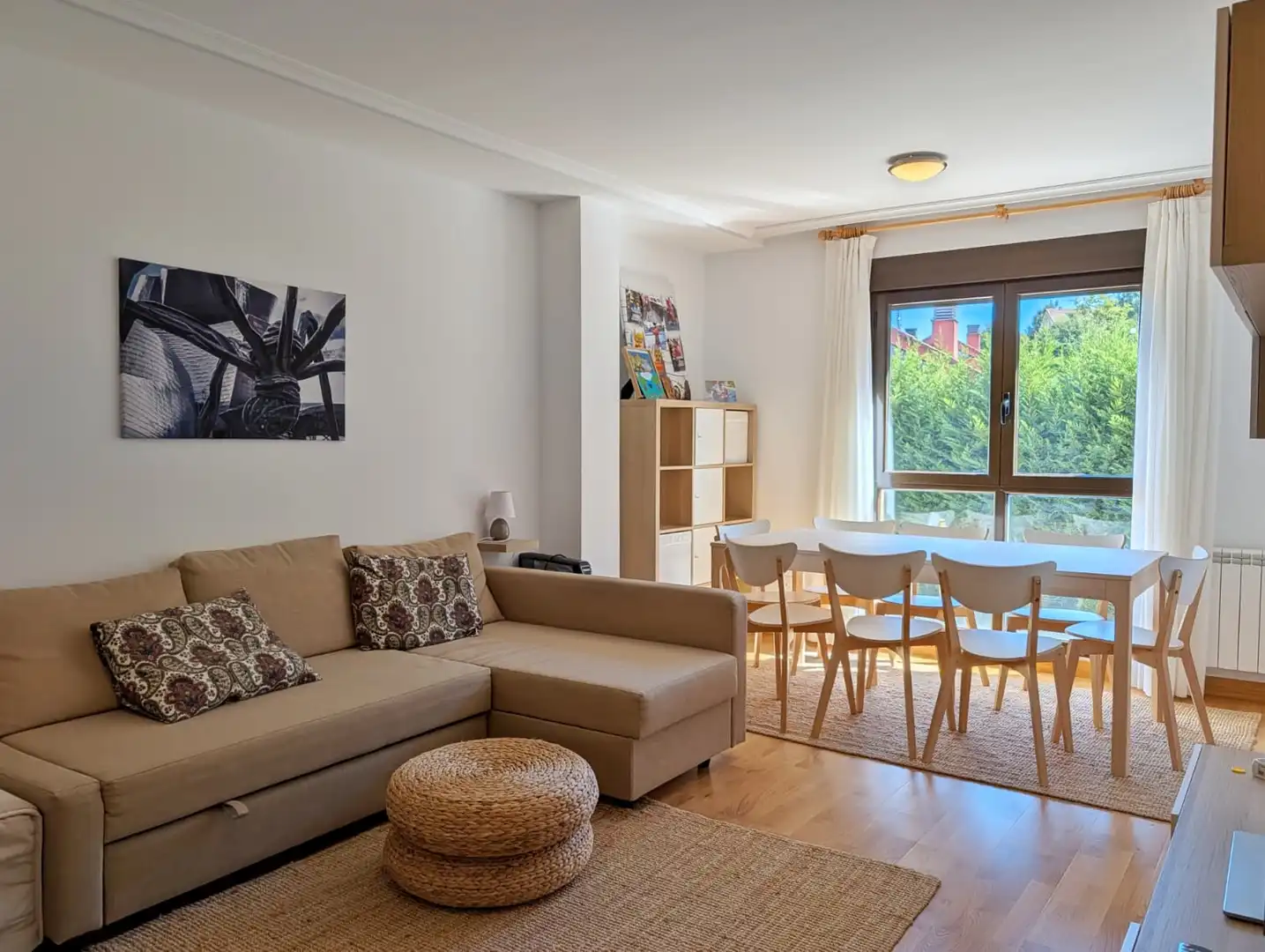 Living room of Apartments for sale in Zorraquín  with Heating, Storage room and Furnished