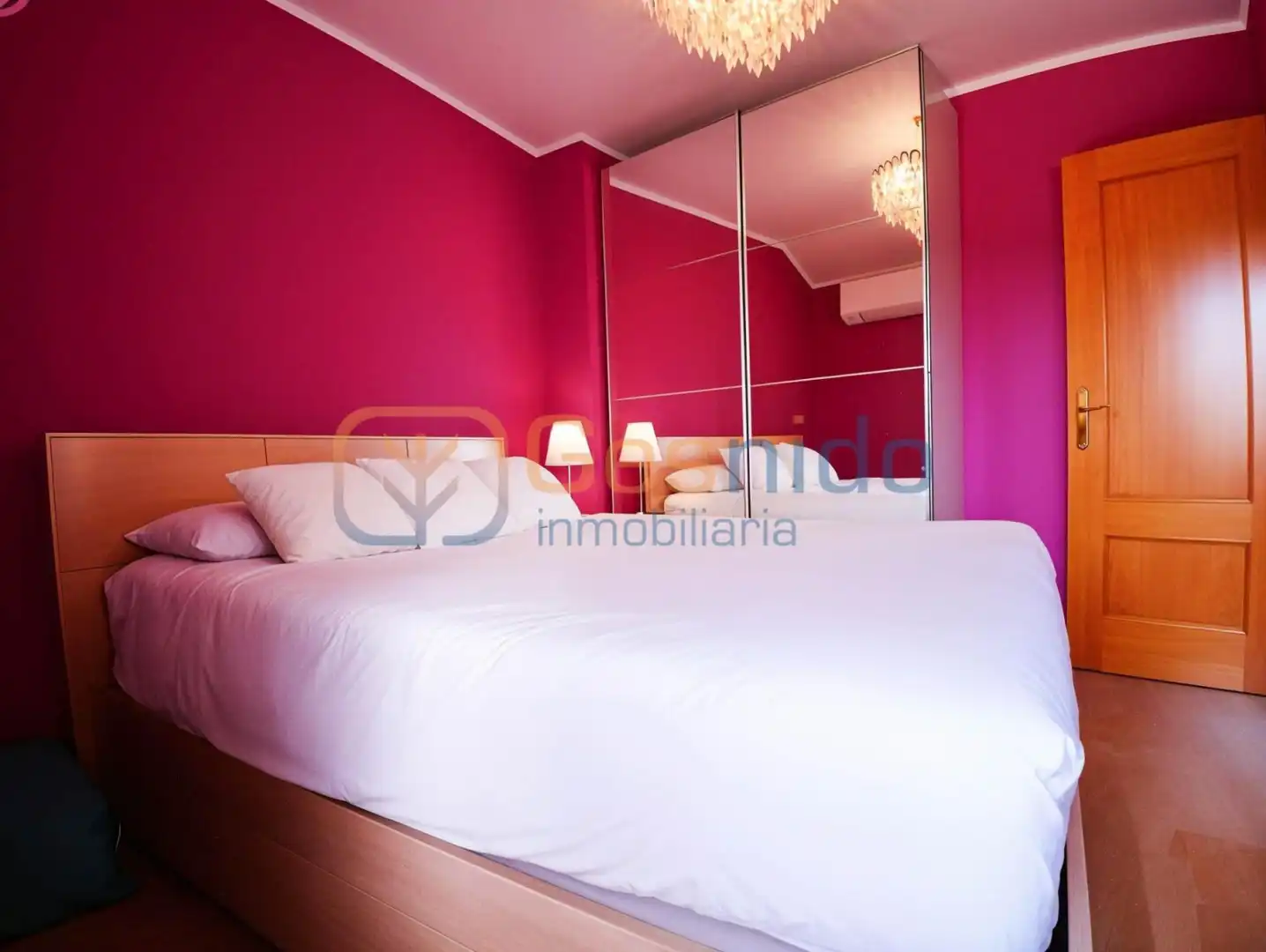 Schlafzimmer von Wohnung zum Verkauf in Espirdo mit Heizung, Parkett und Terrasse