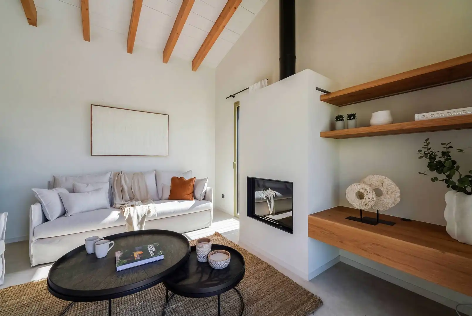 Sala d'estar de Finca rústica en venda en Sineu amb Aire condicionat, Calefacció i Terrassa