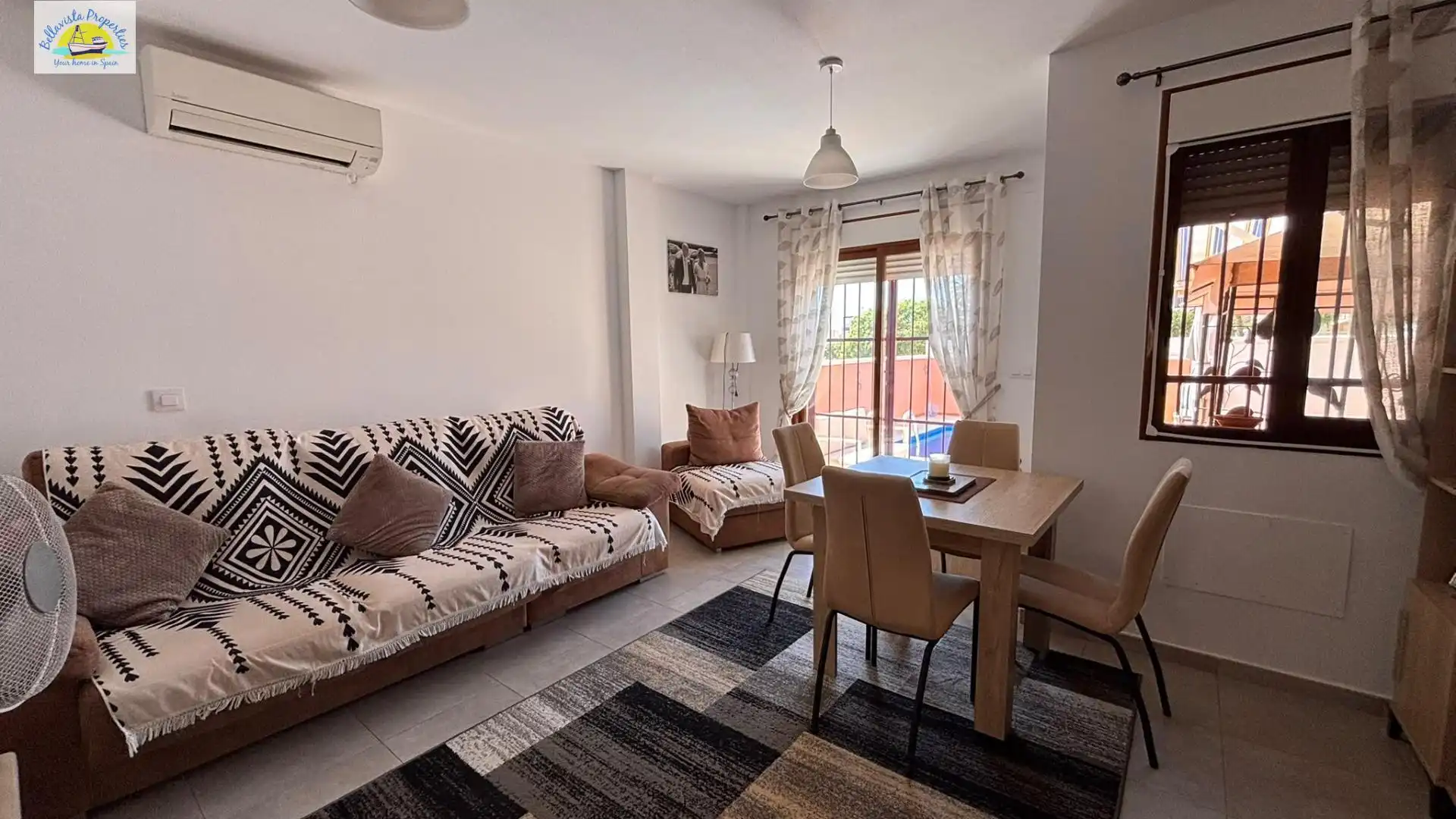 Sala d'estar de Casa o xalet en venda en Mazarrón amb Aire condicionat, Calefacció i Terrassa