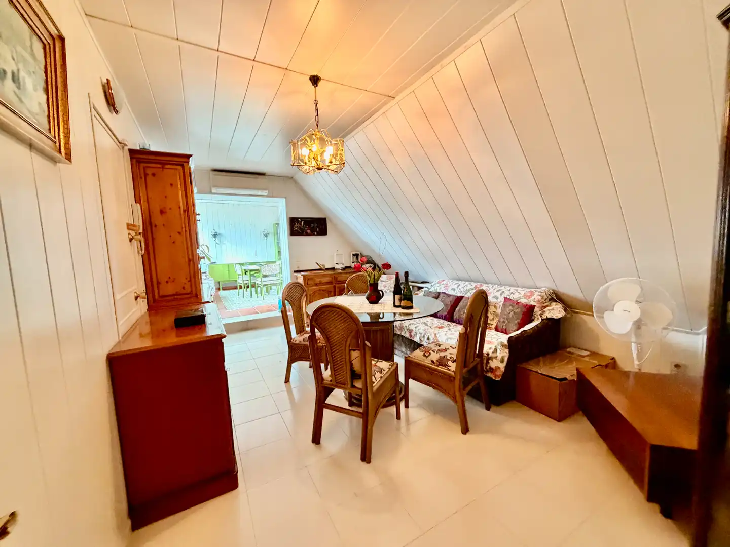 Sala de estar de Dúplex en venta en Leganés con Aire acondicionado, Calefacción y Jardín privado