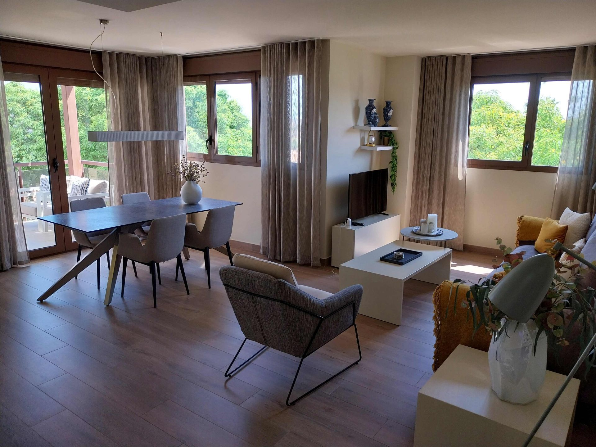 Sala d'estar de Apartament en venda en Jávea / Xàbia amb Aire condicionat, Calefacció i Terrassa