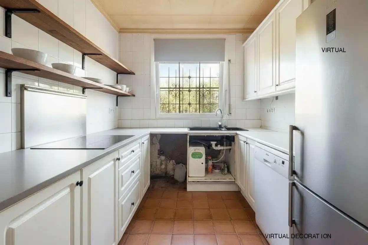 Cocina de Casa o chalet en venta en Sant Pere Pescador con Aire acondicionado, Calefacción y Jardín privado