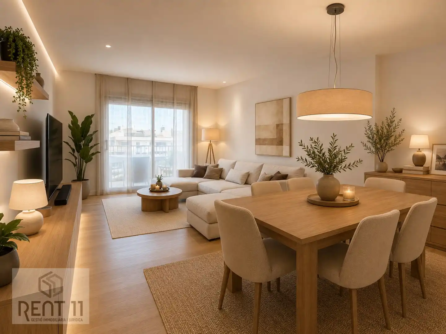 Living room of Flat for sale in Girona  with Air Conditioner, Heating and Terrace