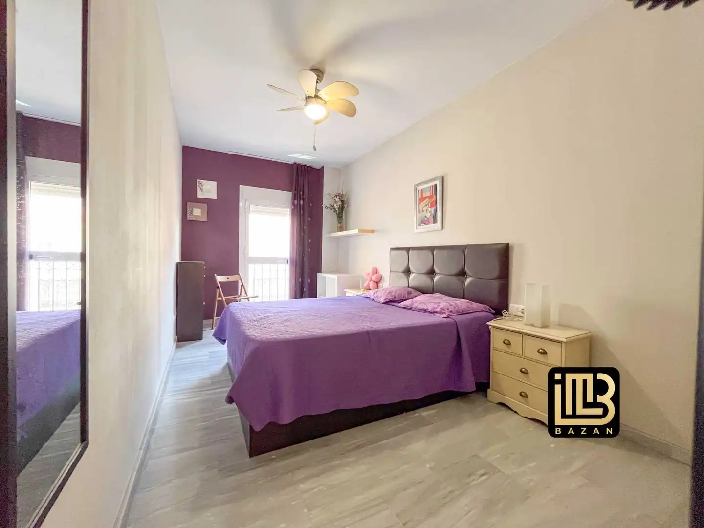 Habitación de Piso de alquiler en Málaga con Aire acondicionado, Terraza y Amueblado
