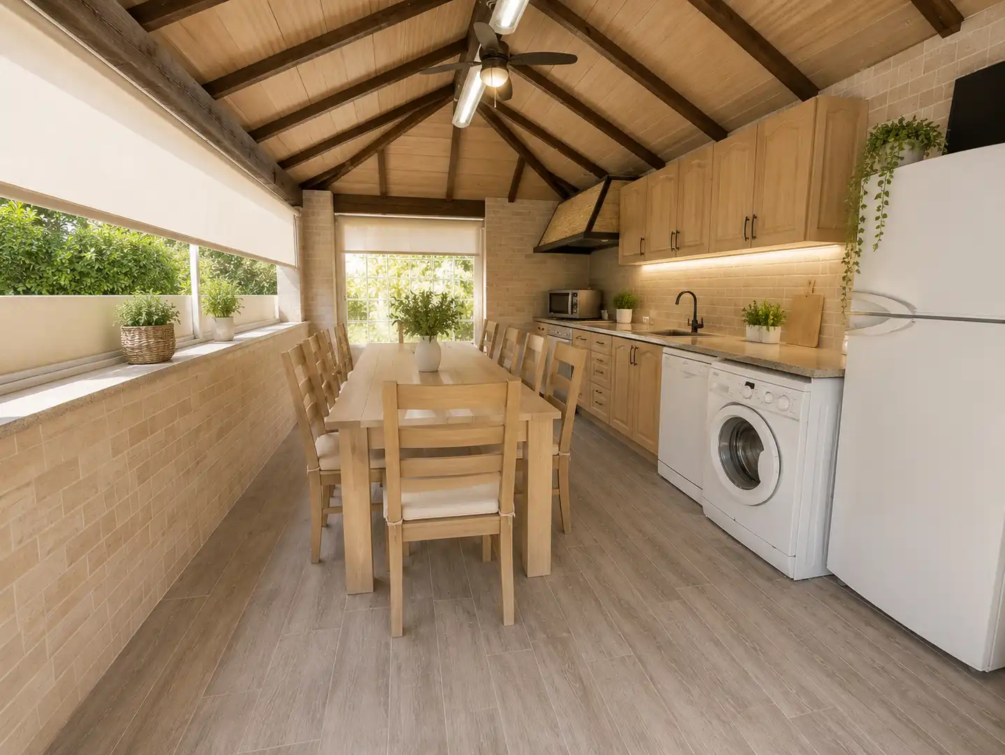 Cocina de Casa o chalet en venta en Benidorm con Aire acondicionado, Jardín privado y Terraza