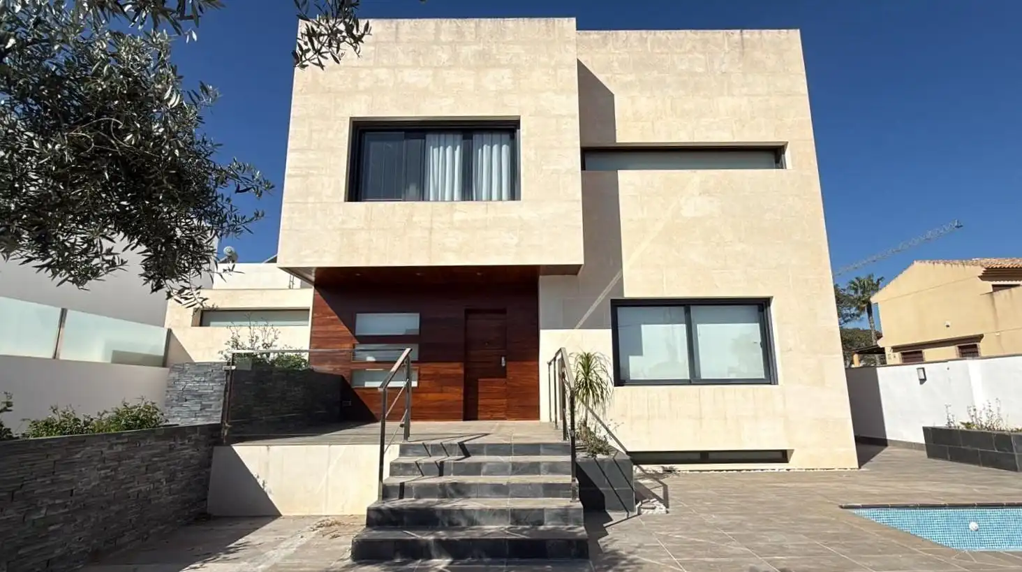 Vista exterior de Casa o xalet en venda en Pilar de la Horadada amb Aire condicionat, Calefacció i Jardí privat