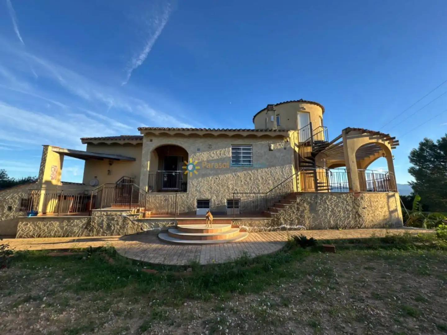 Vista exterior de Casa o chalet en venta en Benigànim con Aire acondicionado, Jardín privado y Terraza