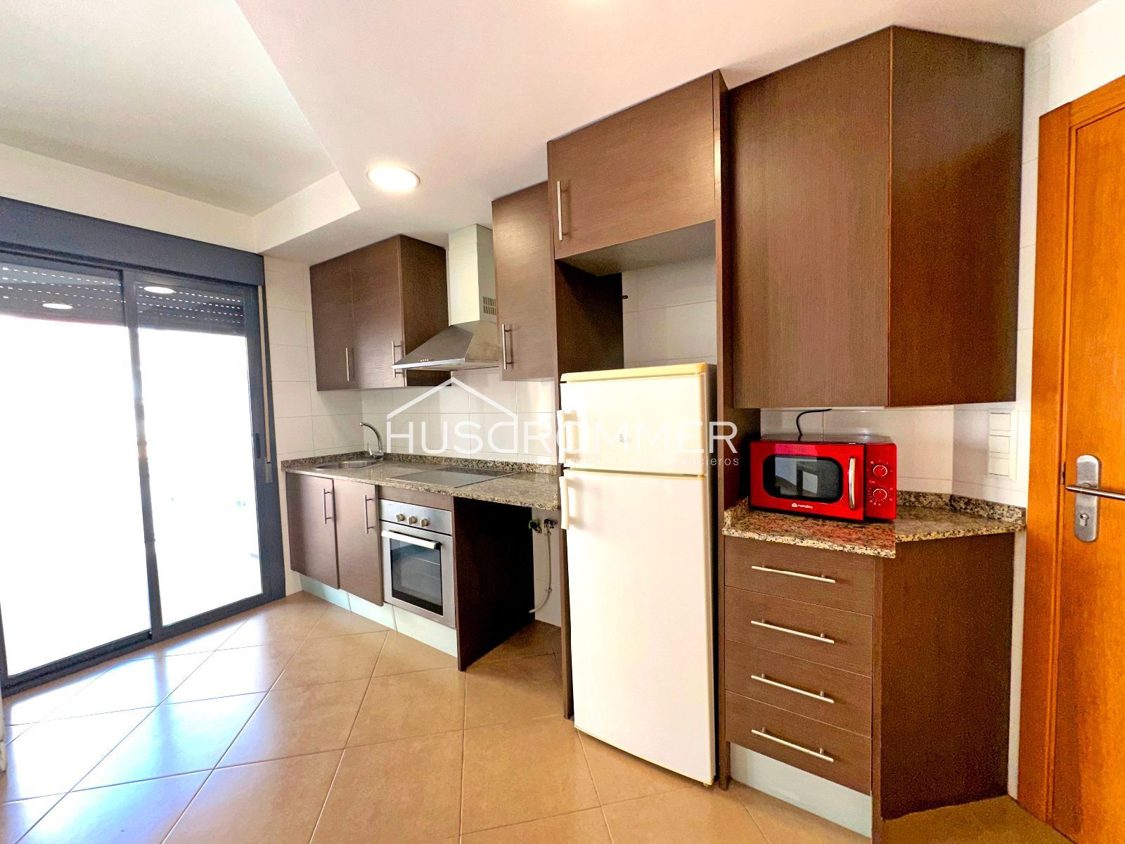 Kitchen of Flat for sale in Burriana / Borriana  with Air Conditioner, Terrace and Furnished