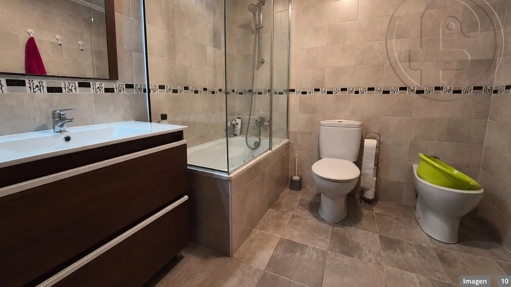 Badezimmer von Wohnung zur Miete in Santander mit Heizung, Terrasse und Möbliert