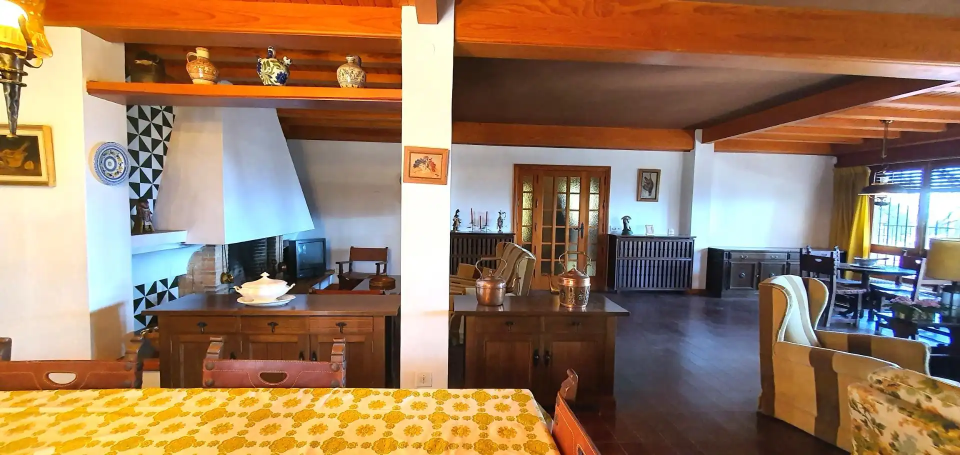 Menjador de Casa o xalet en venda en Cocentaina amb Calefacció, Jardí privat i Terrassa