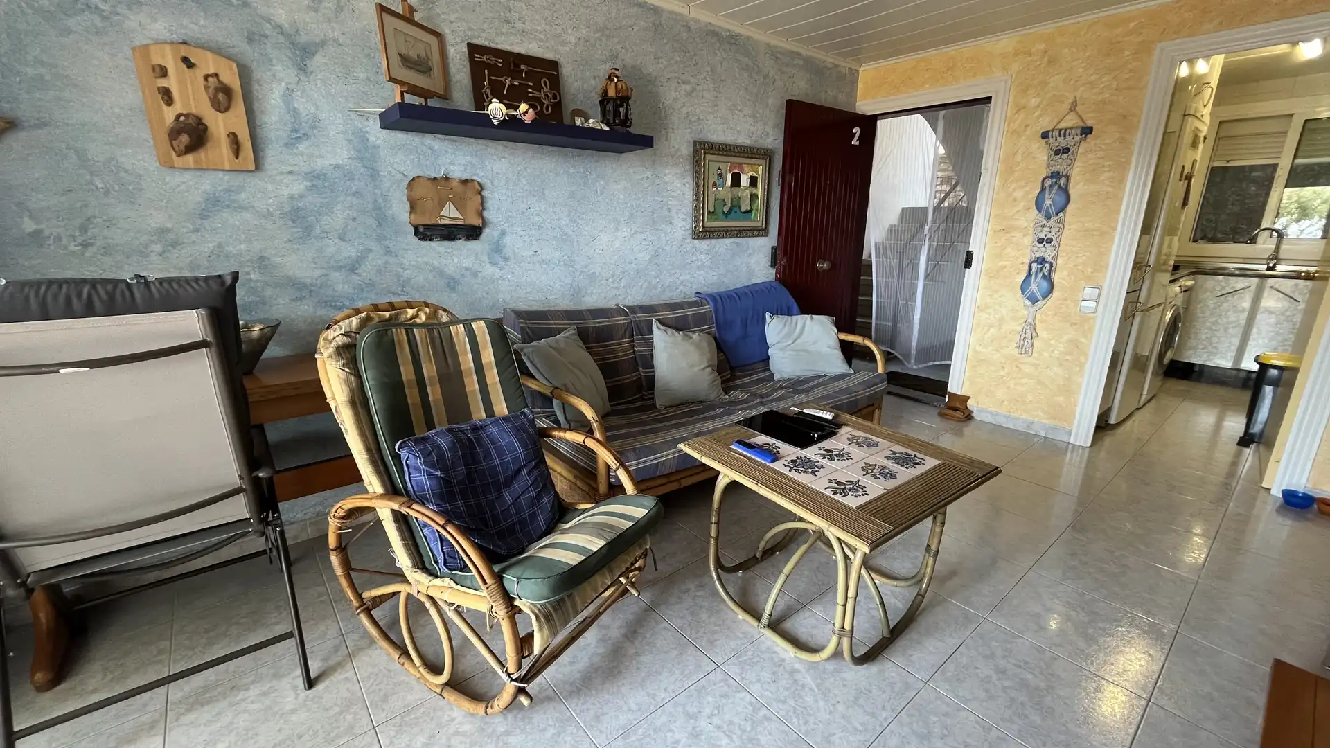 Sala d'estar de Apartament en venda en Palafrugell amb Jardí privat, Terrassa i Traster