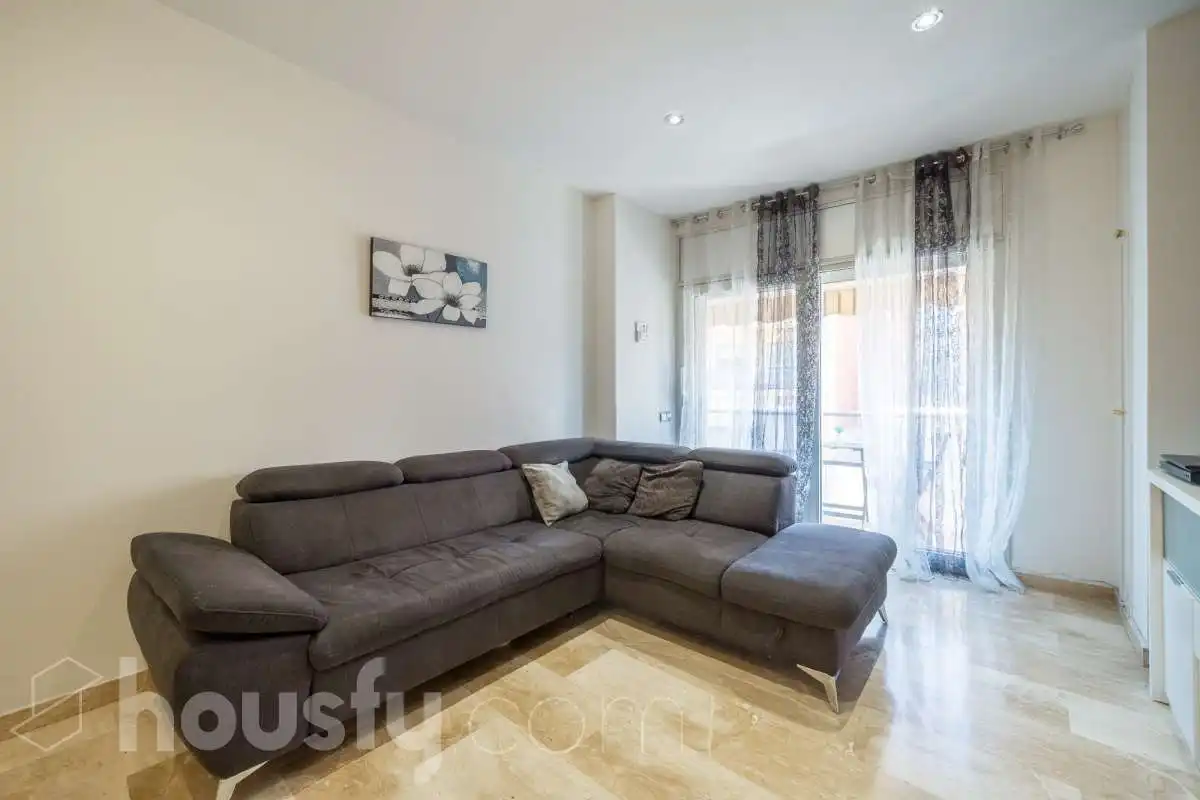 Sala de estar de Dúplex en venta en Badalona con Terraza