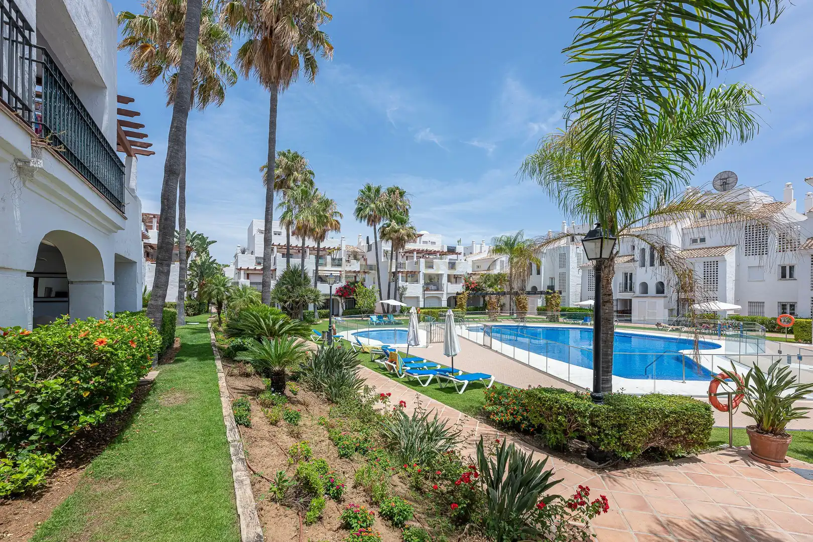 Jardín de Apartamento en venta en Marbella con Aire acondicionado, Jardín privado y Trastero
