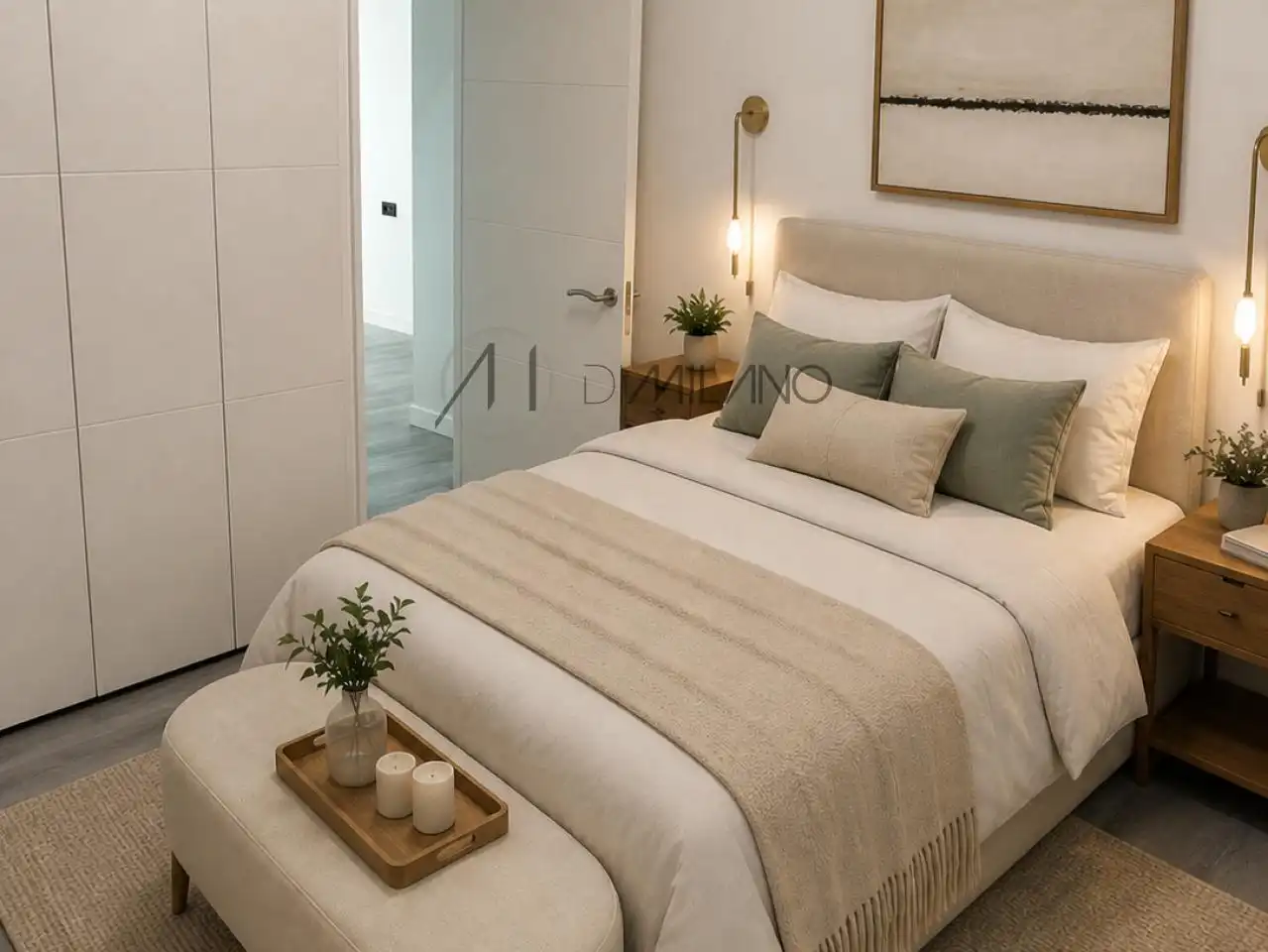 Bedroom of Flat for sale in Vigo   with Heating, Terrace and Storage room
