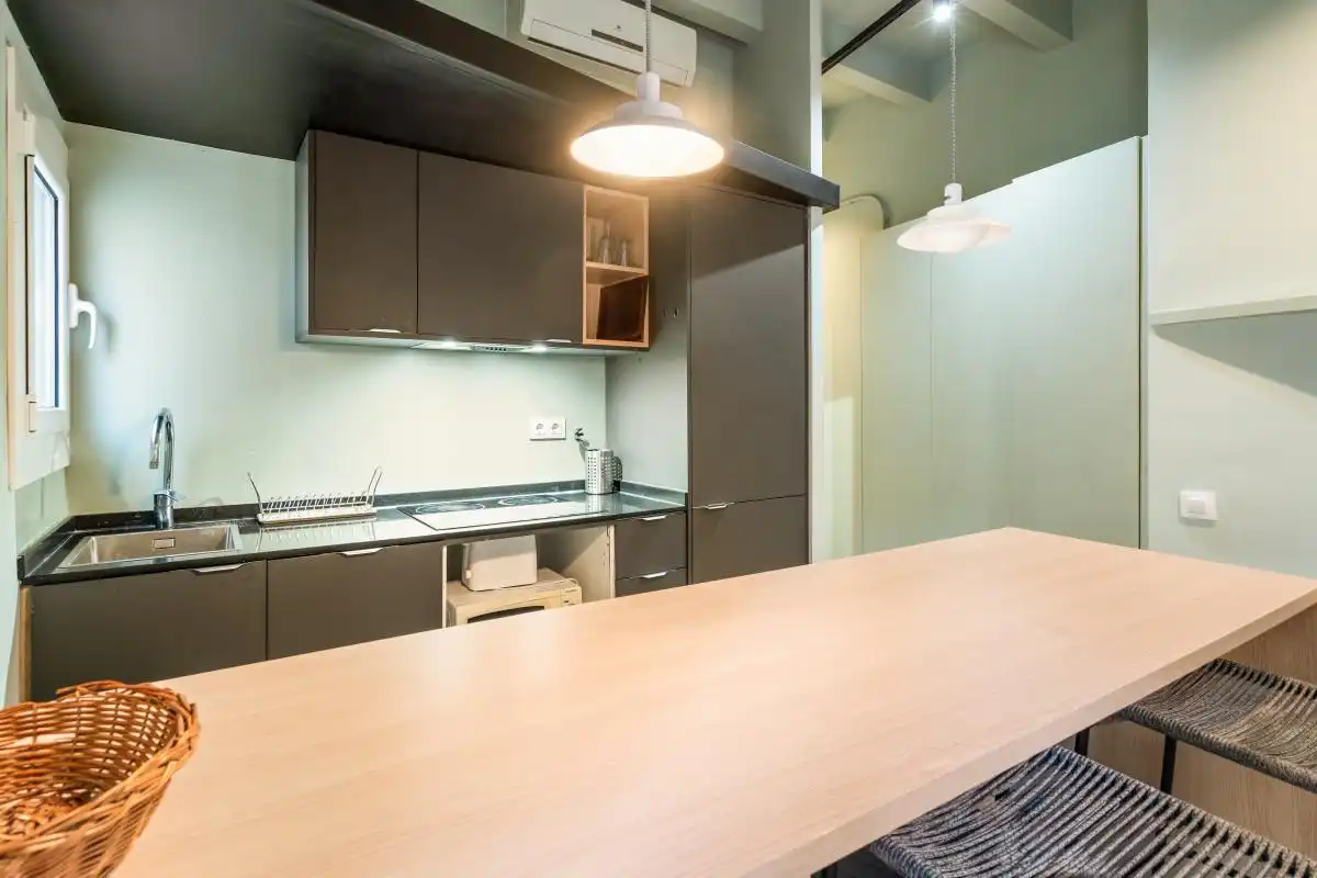 Cocina de Piso en venta en Barcelona con Aire acondicionado, Calefacción y Amueblado