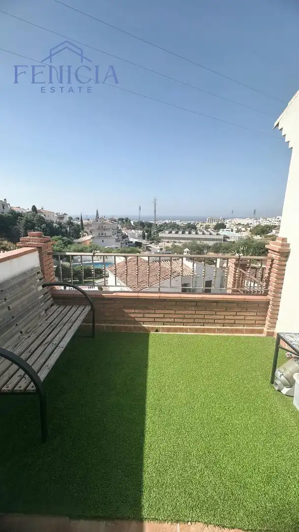 Terraza de Casa adosada en venta en Nerja con Jardín privado, Terraza y Piscina comunitaria