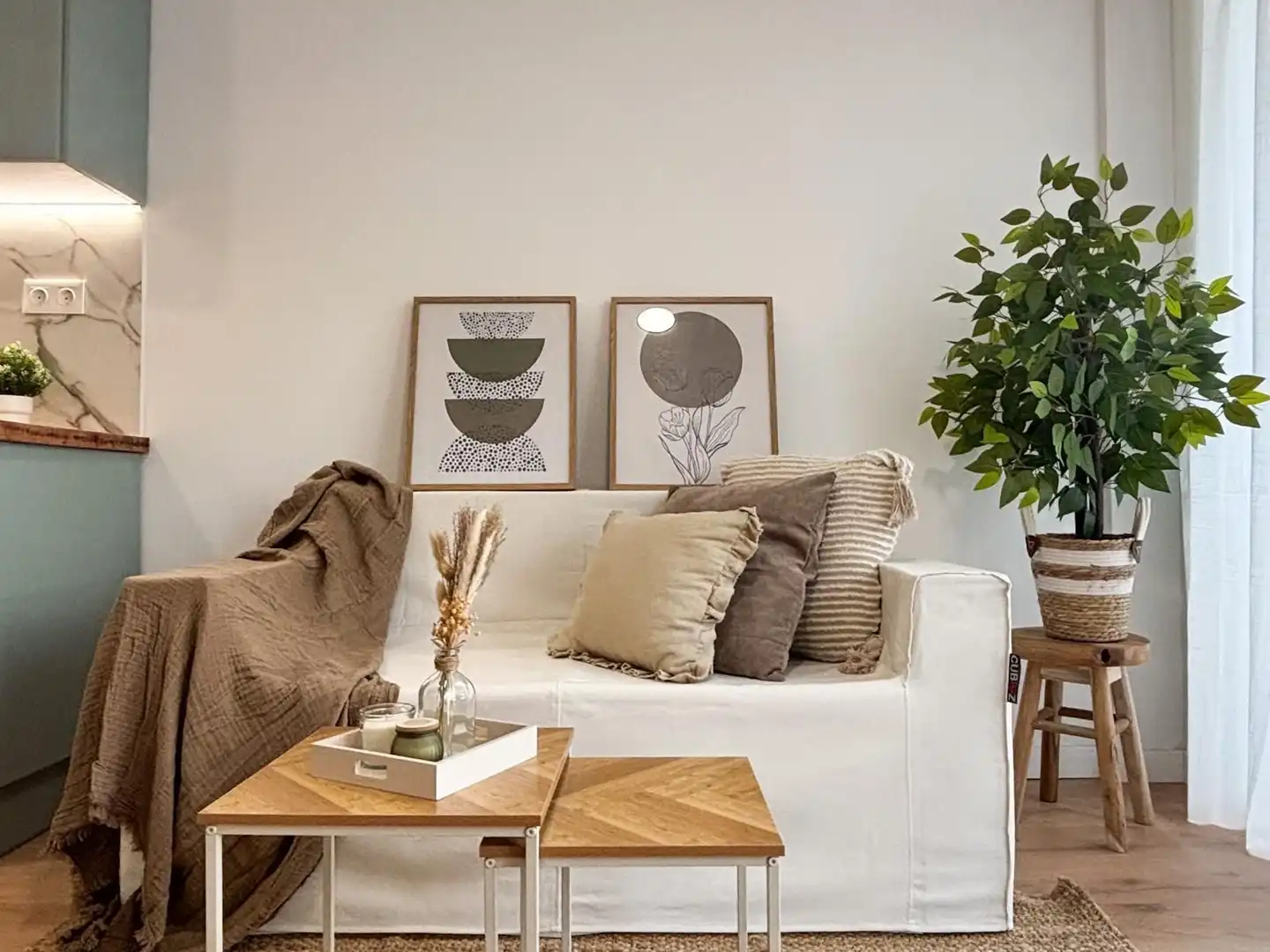 Wohnzimmer von Wohnung zum Verkauf in Salou mit Klimaanlage, Heizung und Gemeinschaftspool