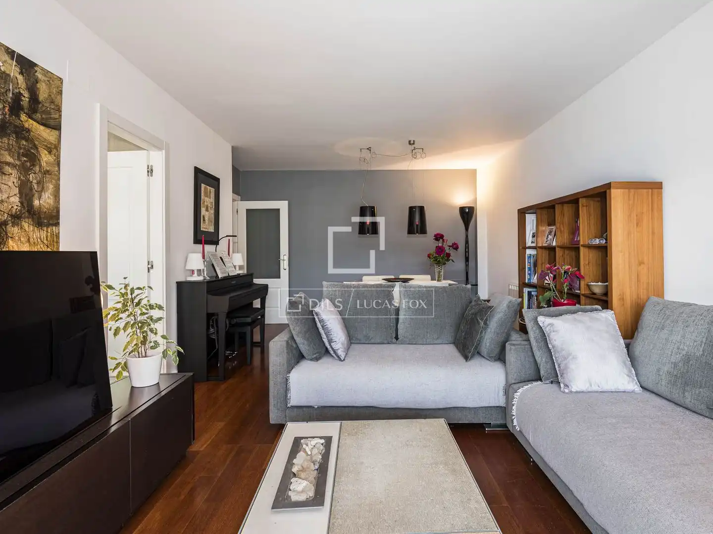 Sala de estar de Piso en venta en Sant Cugat del Vallès con Aire acondicionado, Calefacción y Terraza