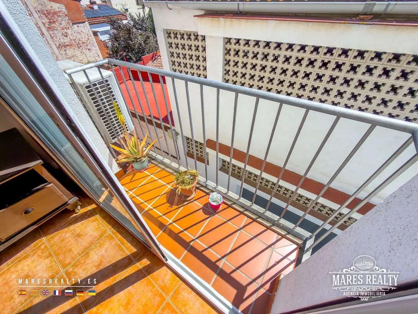 Balcony of Flat for sale in Blanes  with Air Conditioner and Heating
