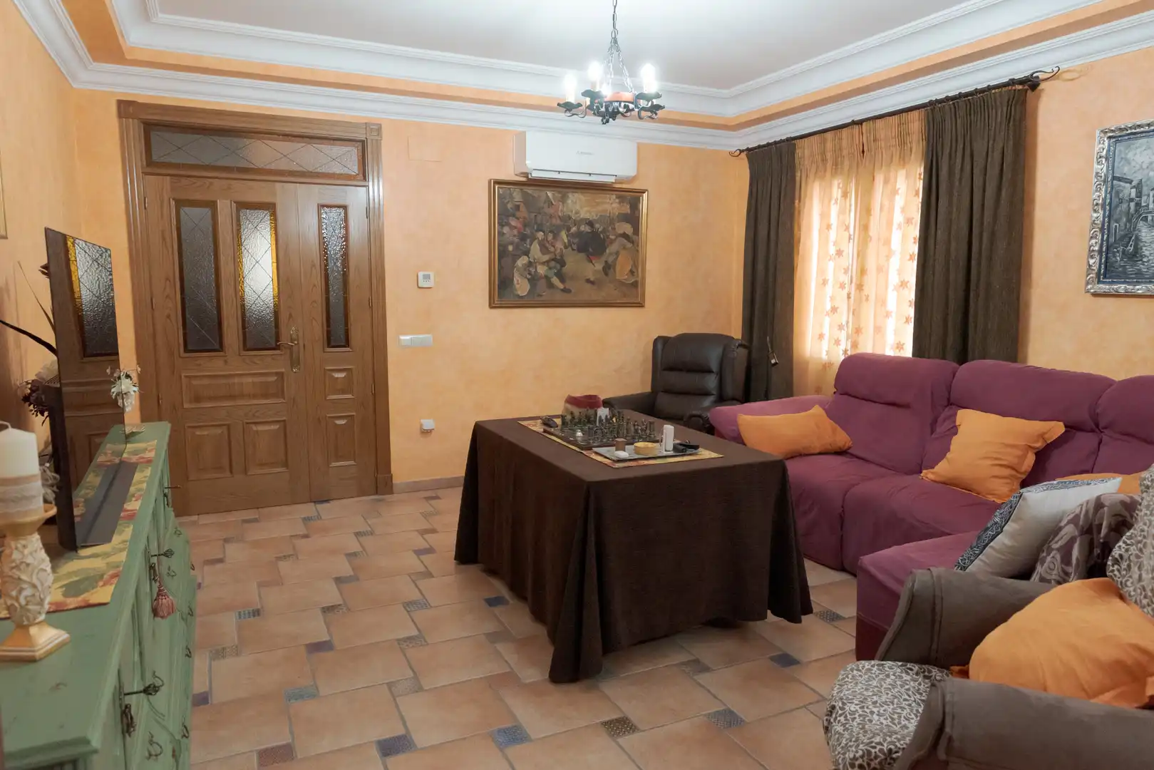 Sala de estar de Casa o chalet en venta en Gerindote con Aire acondicionado, Calefacción y Jardín privado