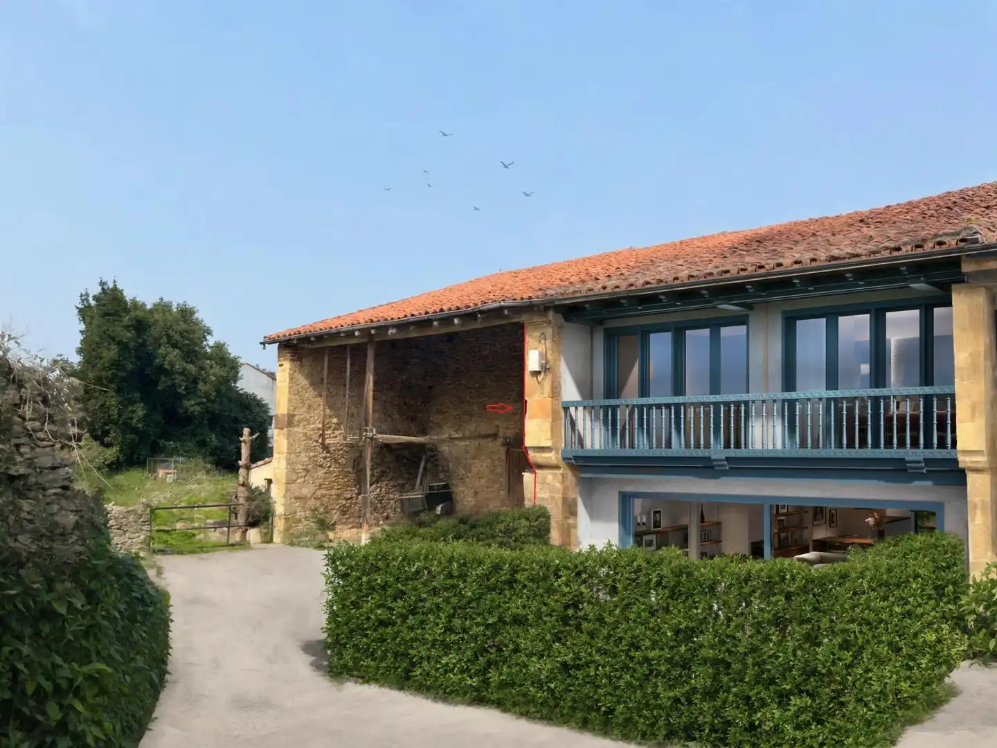 Vista exterior de Casa o xalet en venda en Valdáliga amb Jardí privat i Balcó