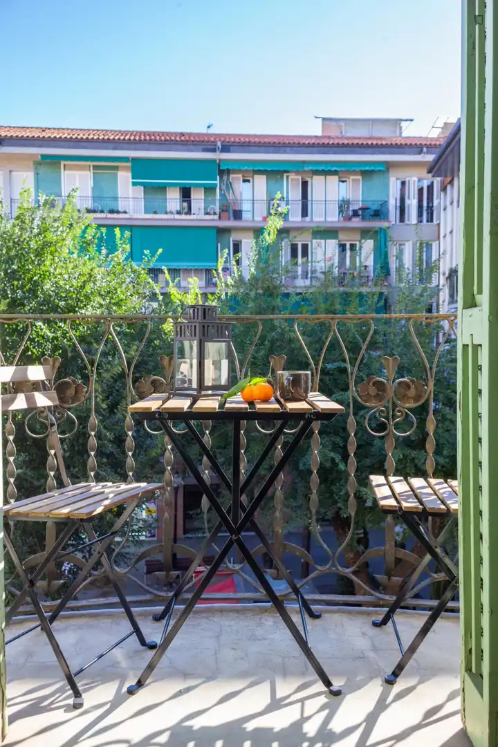 Terraza de Apartamento para compartir en  Palma de Mallorca con Amueblado, Horno y Lavadora