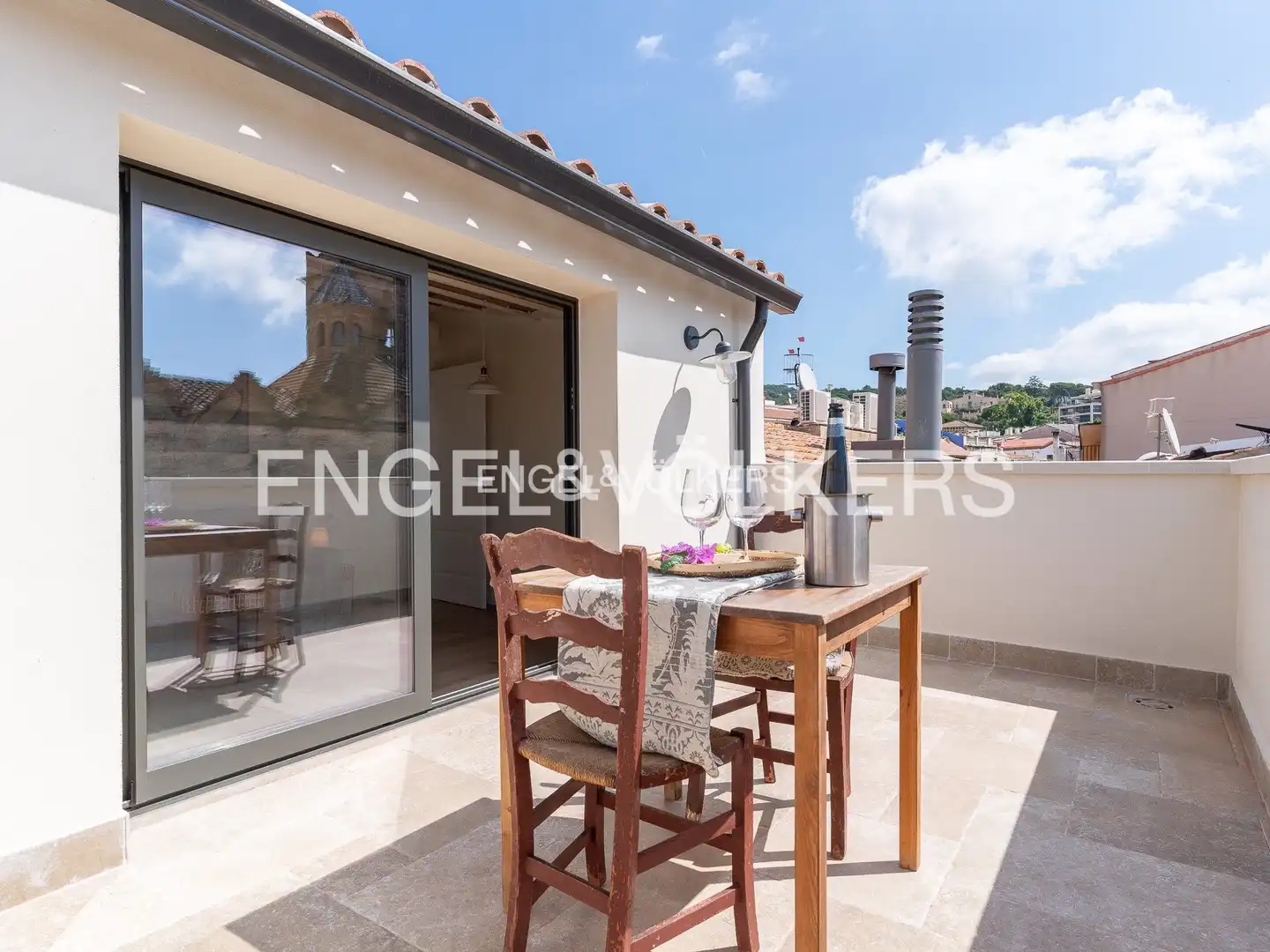 Terraza de Casa adosada de alquiler en Alella con Aire acondicionado, Calefacción y Jardín privado